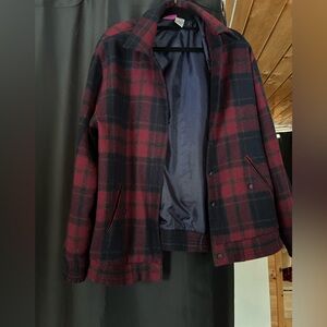 TanJay Women's Plaid Bomber Jacket